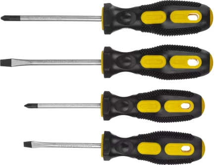 Набор STAYER &quot;MASTER&quot;: Отвертки слесарные, двухкомпонентная рукоятка, магнитный наконечник, 4шт 2513-H4_z01 купить в Нефтеюганске