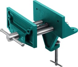 Тиски KRAFTOOL столярные переносные, на струбцине 32720-155