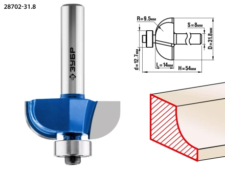 Фрезы кромочные калевочные №2 с подшипником 127мм серия ПРОФЕССИОНАЛ купить в Нефтеюганске