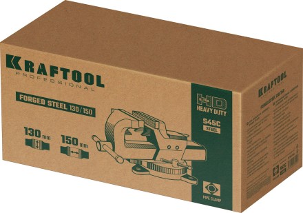 Тиски KRAFTOOL FORGE кованные стальные 32700-150 купить в Нефтеюганске