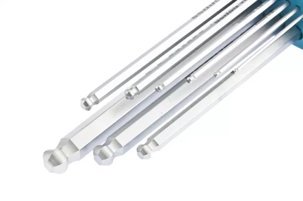 Набор ключей имбусовых HEX 1,5–10 мм S2 9 шт экстра-длинные с шаром сатинированные Gross 16404 купить в Нефтеюганске