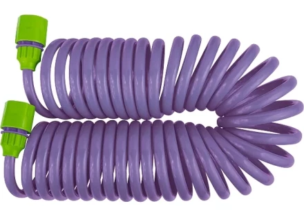 Шланг спиральный,  7,5 м  х  10 мм, пластм. фурнитура (адаптер 3/4&quot;+ разбрызгиватель)  PALISAD 67412 купить в Нефтеюганске