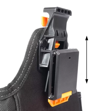 Быстросъемная поясная сумка модульного типа на клипсе с клапаном на липучке КВТ СМ-09 (91982) купить в Нефтеюганске