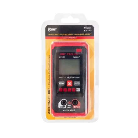 Мультиметр цифровой компактный КВТ SMART KT 123 с автоматическим выбором режимов и пределов измерений (88550) купить в Нефтеюганске