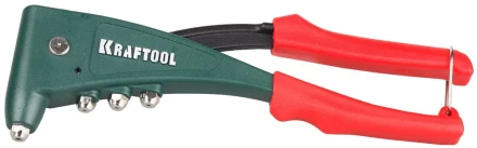 Заклепочник с усиленным литым корпусом, KRAFTOOL &quot;NX-5 31173, для заклёпок d=2,4-4,8 мм - алюминий и сталь, d=2,4-4,0 - нерж сталь 31173 купить в Нефтеюганске