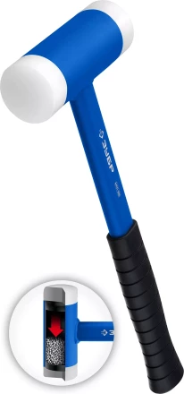 ЗУБР БМП-50, 50 мм, безынерционный молоток с полиамидными бойками, Профессионал (2043-50) купить в Нефтеюганске