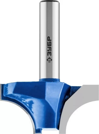 ЗУБР 38.1 x 19 мм, радиус 12.7 мм, фреза пазовая фасонная №1, Профессионал (28740-38.1) купить в Нефтеюганске