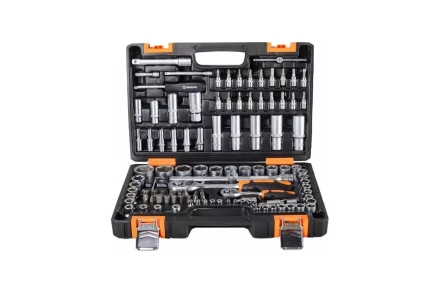 Набор инструментов, 1/2&quot;, 1/4&quot;, CrV, в кейсе 108 предметов Вихрь 73/6/7/8 купить в Нефтеюганске
