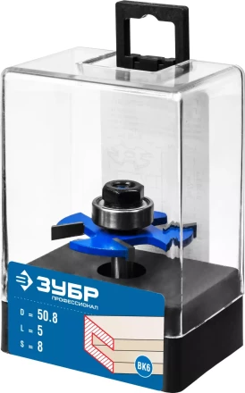 ЗУБР 50.8 x 5 мм, хвостовик 8 мм, фреза горизонтально-пазовая, Профессионал (28757-50.8-5) купить в Нефтеюганске