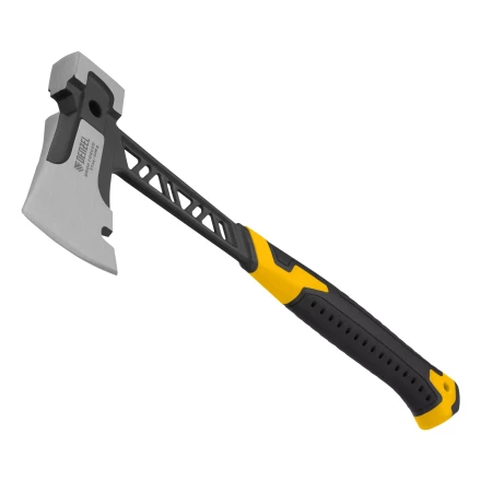 Топор цельнокованый 600 г Denzel 21499, двухкомпонентная обрезиненная рукоятка купить в Нефтеюганске