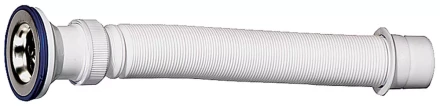 Сифон ЗУБР &quot;ЭКСПЕРТ&quot; гофрированный для моек и раковин, выпуск - нержавеющая чашка, 1,2м 51833-12 купить в Нефтеюганске