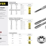 Комплект метчиков STAYER "MASTER", сталь 9ХС, М8х1,25, 2 шт 28025-08-1.25-H2 купить в Нефтеюганске