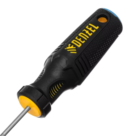 Отвертка, SL3х75 мм, S2, 3к рукоятка Denzel 121887 купить в Нефтеюганске