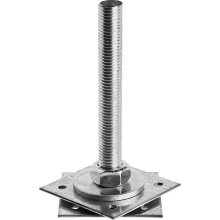 Анкер ЗУБР &quot;МАСТЕР&quot; регулируемый по высоте, 100х200х100мм, М24, 1шт 310265-100-24 купить в Нефтеюганске