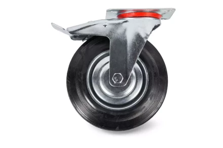 Колесо поворотное резина SCb 55 125 мм с тормозом (F) 1001718 купить в Нефтеюганске