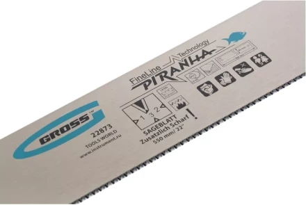 Пильное полотно для прецизионного стусла &quot;PIRANHA&quot; 550 мм зуб 3D каленый зуб 18 TPI GROSS 22873 купить в Нефтеюганске