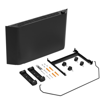 Конвектор электрический Denzel XCE-1500 B, 230 В, 1500 Вт, X-образный нагреватель черный 98128 купить в Нефтеюганске
