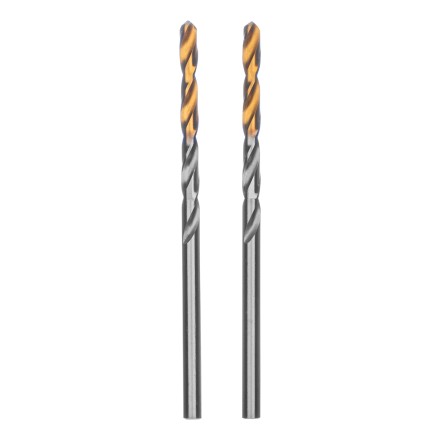 Сверло спиральное по металлу 3,2 x 65 мм, Р6М5, Golden Tip , 2шт. Denzel 718226 купить в Нефтеюганске