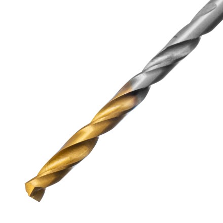Сверло спиральное по металлу 3,2 x 65 мм, Р6М5, Golden Tip , 2шт. Denzel 718226 купить в Нефтеюганске