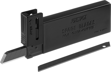 Лезвие OLFA сегментированные BLACK MAX, 9х80х0,38мм, 13 сегментов, 10шт OL-ABB-10B купить в Нефтеюганске