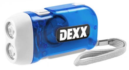 Динамо-фонарь DEXX ручной ЖУК в пластмассовом корпусе, 2 светодиода 56700 купить в Нефтеюганске