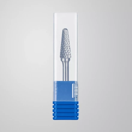 Зубр Твердосплавная борфреза L - конус с закругленным углом 28°, 10 х 25 мм, радиус 2.2 мм (28810-10-25) купить в Нефтеюганске