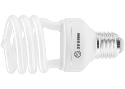 Лампа компактная люминесцентная полуспиральная 20W 2700K E27 8000ч Stern 90903 купить в Нефтеюганске