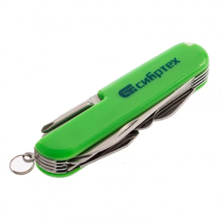 Нож многофункциональный компактный размер 15 функций 90 мм Сибртех 17626 купить в Нефтеюганске