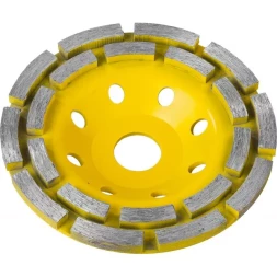 Чашка STAYER "PROFESSIONAL" алмазная сегментная двухрядная, высота 22,2мм, 125мм 33381-125