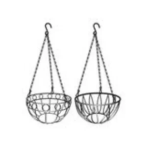 Подвесное кашпо диаметр 25,4 см высота с цепью и крюком 53,5 см  PALISAD 69016 купить в Нефтеюганске