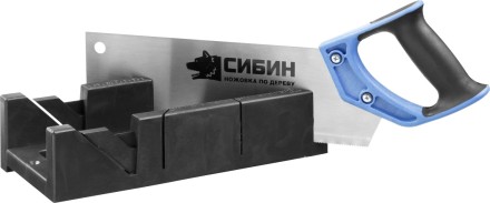 Ножовка СИБИН с двухкомпонентной рукояткой, стусло для заготовок 100х50мм, 300мм 15385-35 купить в Нефтеюганске