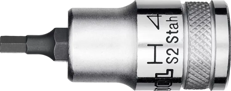 Торцовая бита-головка KRAFTOOL "INDUSTRIE QUALITAT", материал S2, HEX, сатинированная, 1/2", H4 27908-04_z01 купить в Нефтеюганске
