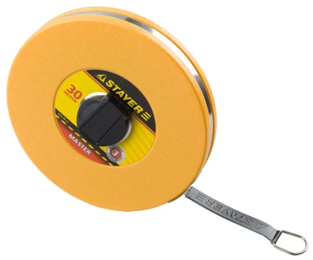 Мерная лента STAYER &quot;MASTER&quot; F-30, фиберглассовое двустороннее полотно, 30м 3415-30_z01 купить в Нефтеюганске