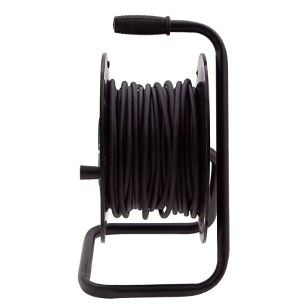 Удлинитель силовой 30 м Сибртех 95863, 16А, тип УХ10, ПВС, на кабельной катушке, 4 розетки без заземления купить в Нефтеюганске