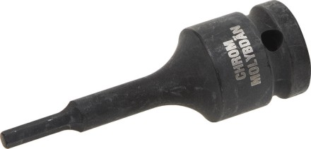 Торцовая головка KRAFTOOL &quot;INDUSTRIE QUALITAT&quot; ударная (1/2&quot;), HEX, Cr-Mo, фосфатированная, H4 27950-04 купить в Нефтеюганске