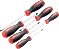 Набор отверток,сталь S2 двухкомпонентные рукоятки 6 шт. MATRIX PROFESSIONAL 13303