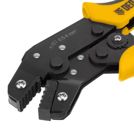 Клещи для обжима наконечников штыревых НШВ, НШВИ, НШВИ-2, 0,5-4 мм2 Denzel 17743 купить в Нефтеюганске