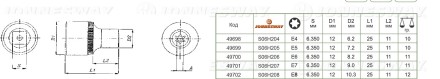 Торцевая головка 1/4&quot;DR внешний TORX Е-4 S06H204 Jonnesway 49698 купить в Нефтеюганске