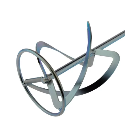 Насадка для миксера, для легких растворов Сибртех, 160 х 590 мм, оцинкованная, хвостовик резьба М14, 848997 купить в Нефтеюганске