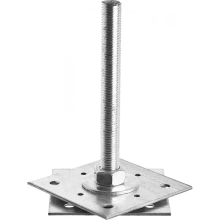 Анкер ЗУБР &quot;МАСТЕР&quot; регулируемый по высоте, 120х200х120мм, М20, 1шт 310265-120-20 купить в Нефтеюганске