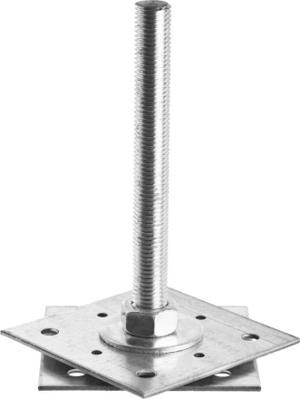 Анкер ЗУБР &quot;МАСТЕР&quot; регулируемый по высоте, 120х200х120мм, М20, 1шт 310265-120-20 купить в Нефтеюганске