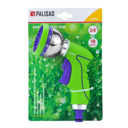 Пистолет-распылитель Palisad 6526358, 10 режимов, металлический корпус купить в Нефтеюганске