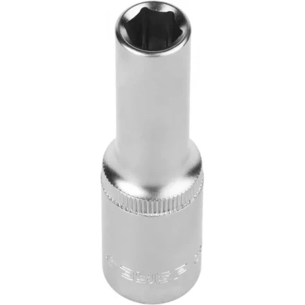Головка торцовая ЗУБР "МАСТЕР" (1/2"), удлиненная, Cr-V, FLANK, хроматированное покрытие, 10мм 27726-10 купить в Нефтеюганске