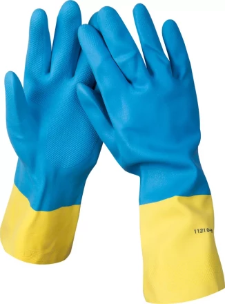 Перчатки STAYER латексные с неопреновым покрытием, экстрастойкие, с х/б напылением, размер S 11210-S купить в Нефтеюганске