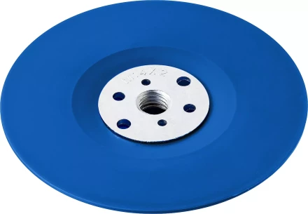 Тарелка опорная ЗУБР &quot;ПРОФЕССИОНАЛ&quot; пластиковая для УШМ под круг фибровый, М14, d=150мм 35775-150 купить в Нефтеюганске