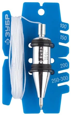 Отвес ЗУБР "ЭКСПЕРТ" строительный со шнуром и безопасным наконечником, 100 г 06347-10_z01 купить в Нефтеюганске