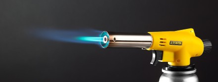 Газовая горелка &quot;MaxTerm&quot; на баллон, STAYER &quot;MASTER&quot; 55584, с пьезоподжигом, регулировка пламени, цанговое соединение, 1300С 55584 купить в Нефтеюганске