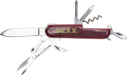 Нож DEXX складной многофункциональный, пластиковая рукоятка, 10 функций 47645 купить в Нефтеюганске