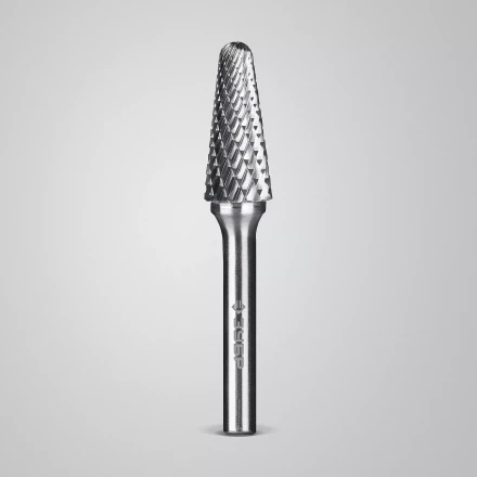 Зубр Твердосплавная борфреза L - конус с закругленным углом 28°, 12 х 28 мм, радиус 3.0 мм (28810-12-28) купить в Нефтеюганске