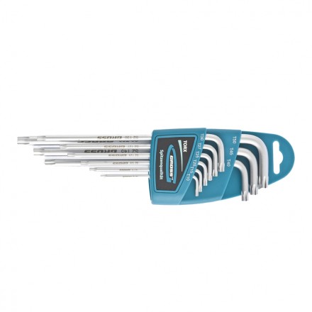 Набор ключей имбусовых TORX-TT T10-T50 экстра-длинные S2 сатинированные 9 шт Gross 16408 купить в Нефтеюганске